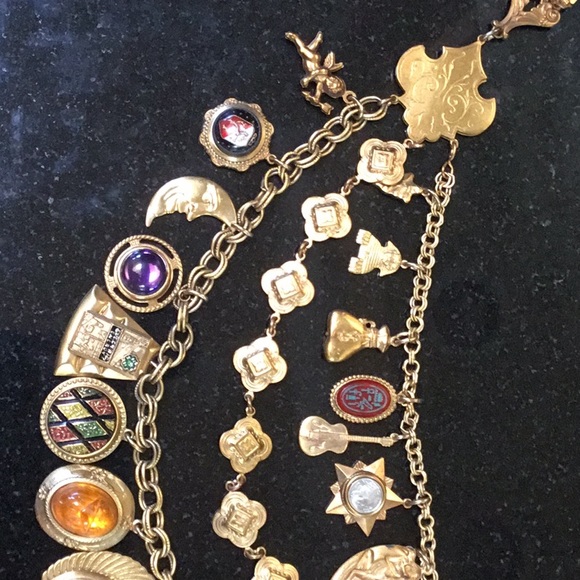 Patrice vintage 3 strand belt with 30 precious and semi precious stones! - Picture 4 of 6